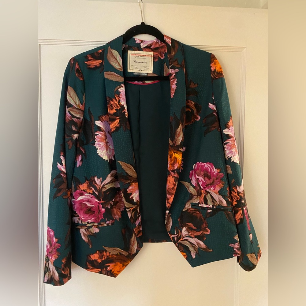 Green floral blazer - Cartonnier